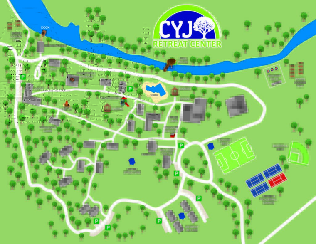 Map of Camp Young Judea Retreat Center